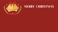 Christmas Bell Zoom Background Design
