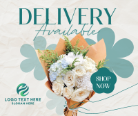 Flower Delivery Available Facebook Post Design