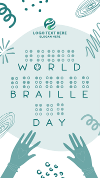World Braille Day Instagram story Image Preview