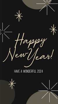 Wonderful New Year Welcome Facebook Story Design
