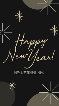 Wonderful New Year Welcome Facebook Story Image Preview