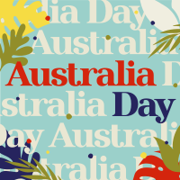 Australia Day Pattern Linkedin Post Image Preview