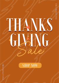 Thanksgiving Autumn Shop Sale Flyer Image Preview