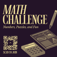 Math Challenge For Kids Instagram Post Preview
