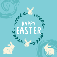 Easter Bunny Wreath Instagram post Image Preview