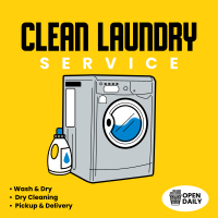 Clean Laundry Wash Instagram post Image Preview
