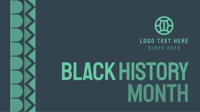 Black History Pattern Facebook event cover Image Preview