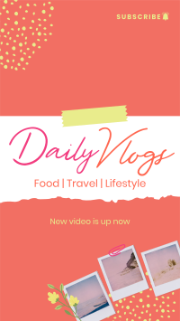 Scrapbook Daily Vlog Instagram Story Design