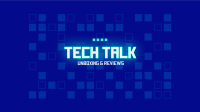Futuristic Pixel Grid YouTube Banner Design