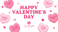 Valentine Candy Hearts Animation Design