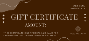 Vague Glow Gift Certificate Image Preview