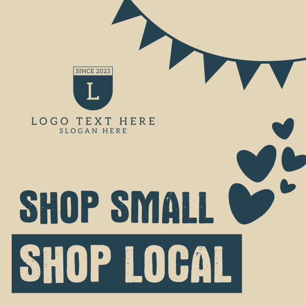 Shop Small Shop Local Instagram Post Design Image Preview