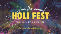 Holi Fest Fun Run Animation Image Preview