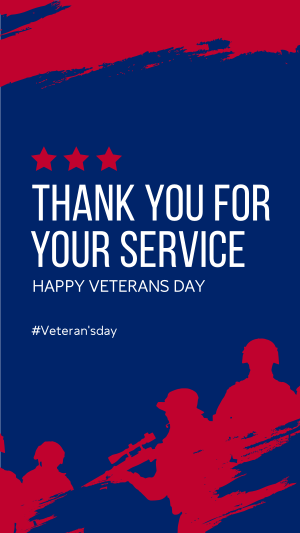 Thank You Veterans Instagram story Image Preview