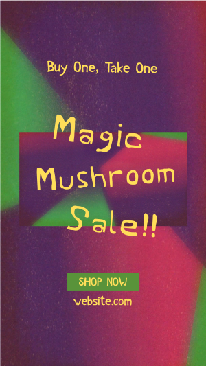 Psychedelic Mushroom Sale Instagram story Image Preview