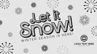 Let It Snow Winter Greeting Animation Image Preview