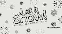 Let It Snow Winter Greeting Animation Preview