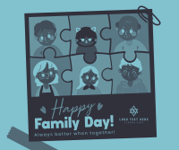 Adorable Day of Families Facebook Post Design