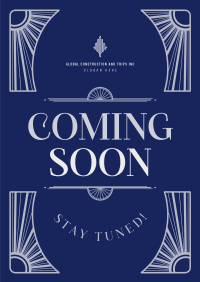 Coming Soon Art Deco Poster Image Preview