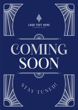 Coming Soon Art Deco Poster Image Preview