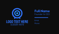 Target Messaging App  Business Card Image Preview
