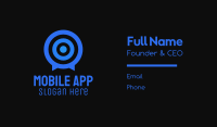 Target Messaging App  Business Card Image Preview