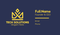 Gold Crown Business Company Business Card Image Preview