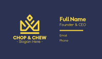 Gold Crown Business Company Business Card Image Preview