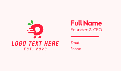 Delivery Letter D Business Card Image Preview