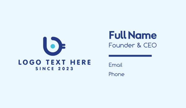 Blue Bird Letter B Business Card Design Image Preview