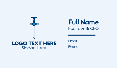 Clean Squeegee Sword  Business Card Image Preview
