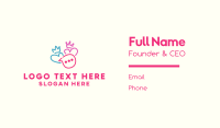 King & Queen Couple Messaging Business Card Preview