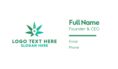 Cannabis Pin Business Card