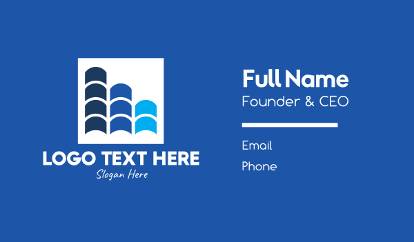 Blue Roof Tiles Business Card Design Image Preview