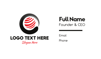 Sushi Roll Restaurant Business Card