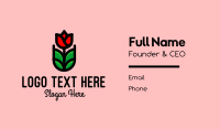 Blooming Rose Garden  Business Card Image Preview