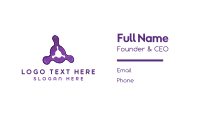 Purple Fusion Business Card Preview