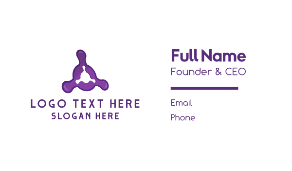 Purple Fusion Business Card Design Image Preview
