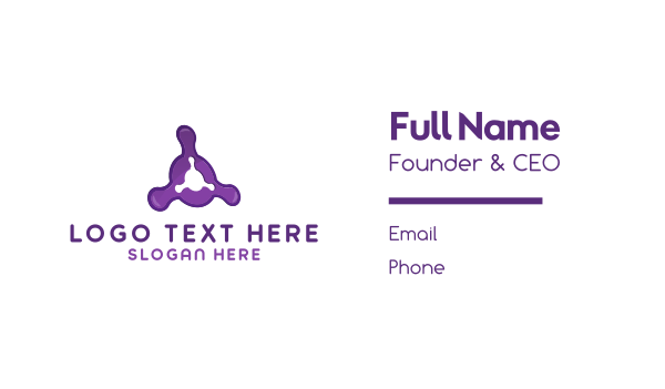 Purple Fusion Business Card Design Image Preview