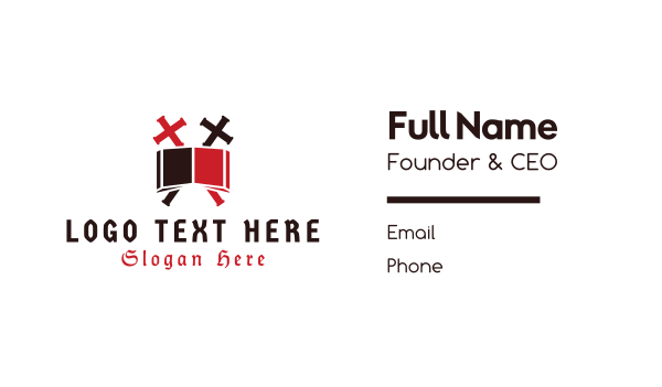 Biblical Cross  Business Card Design Image Preview