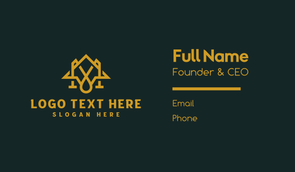 Polygon M Monogram Business Card Design Image Preview