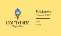 Ice Cream Bird  Business Card Design Image Preview