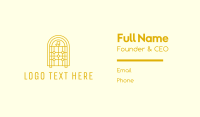 Golden Retro Jukebox Business Card Preview
