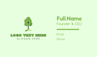Green Spoon Tree Business Card Image Preview