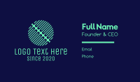 Digital Clip Circle Business Card Image Preview
