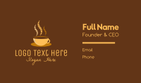 Hot Coffee Cafe Business Card Image Preview