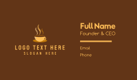 Hot Coffee Cafe Business Card Preview