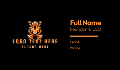 Brown Horse Gaming Business Card Image Preview