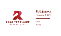 Classy Modern R Business Card Image Preview
