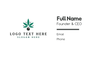 Abstract Cannabis Bomb Business Card Image Preview